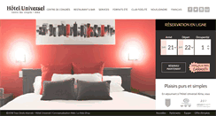 Desktop Screenshot of hoteluniversel.com