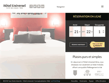 Tablet Screenshot of hoteluniversel.com